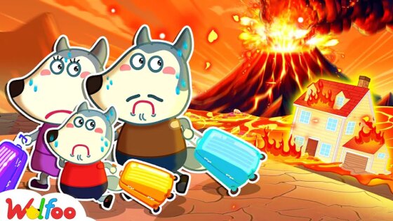 Volcano Destroyed My Home! Wolfoo Is Moving Away! Safety Tips in Natural Disasters Wolfoo Channel